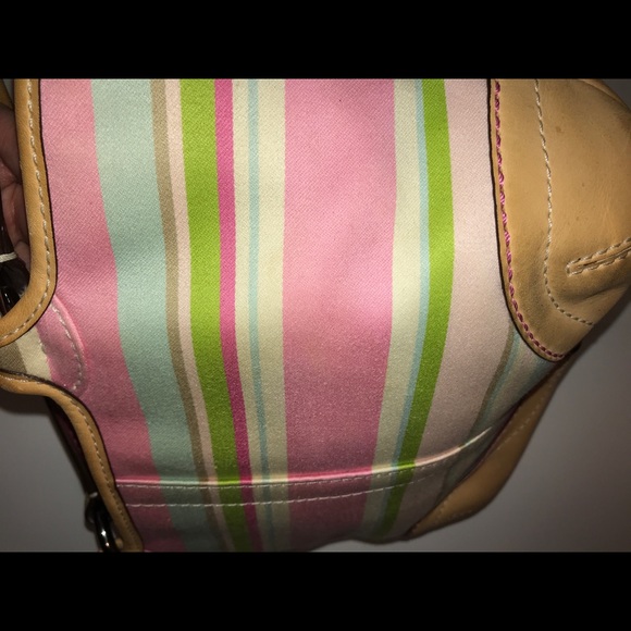 COACH Colorful Striped Shoulder Bag - Picture 6 of 6